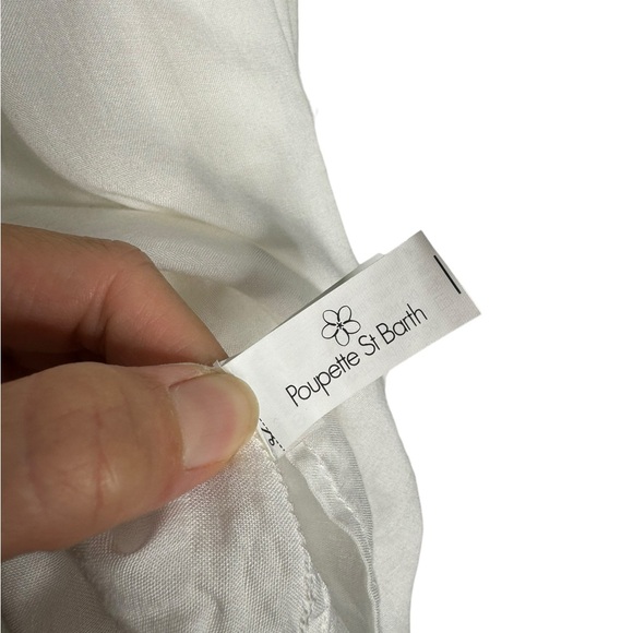 Poupette St Barth | NWT Batwing Dolman Sleeve Beachy Boho Top in White Small - Picture 6 of 10